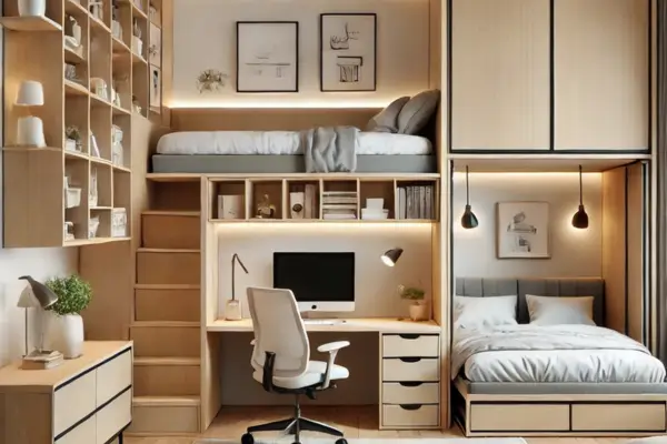 Em casas e apartamentos pequenos, otimizar espaços é essencial. Muitas vezes, precisamos de um local para trabalhar em casa, mas também queremos oferecer um espaço confortável para hospedar visitas.