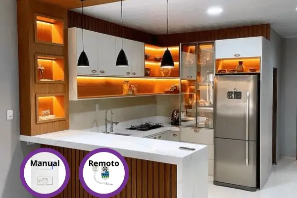 Luzes com ajuste de intensidade para cada momento do dia