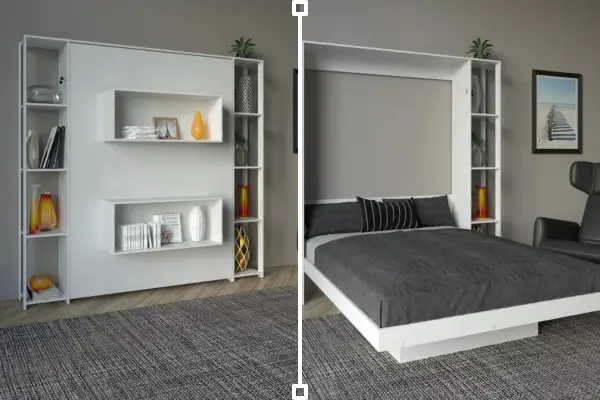 As camas retráteis oferecem uma série de vantagens para quem busca otimizar espaços pequenos sem abrir mão do conforto e da funcionalidade.